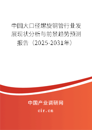 中國(guó)大口徑螺旋鋼管行業(yè)發(fā)展現(xiàn)狀分析與前景趨勢(shì)預(yù)測(cè)報(bào)告（2025-2031年）