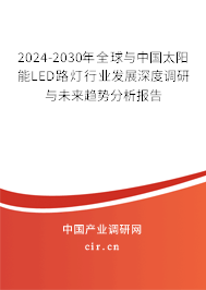 2024-2030年全球與中國太陽能LED路燈行業(yè)發(fā)展深度調(diào)研與未來趨勢分析報(bào)告
