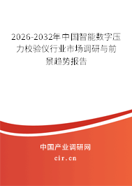 2026-2032年中國(guó)智能數(shù)字壓力校驗(yàn)儀行業(yè)市場(chǎng)調(diào)研與前景趨勢(shì)報(bào)告