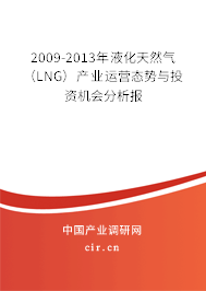 2009-2013年液化天然氣(LNG)產(chǎn)業(yè)運(yùn)營態(tài)勢與投資機(jī)會分析報 2009-2013年液化天然氣(LNG)產(chǎn)業(yè)運(yùn)營態(tài)勢與投資機(jī)會分析報