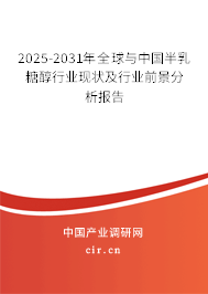 2025-2031年全球與中國半乳糖醇行業(yè)現(xiàn)狀及行業(yè)前景分析報告 2025-2031年全球與中國半乳糖醇行業(yè)現(xiàn)狀及行業(yè)前景分析報告