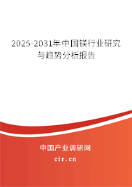 2025-2031年中國(guó)鎂行業(yè)研究與趨勢(shì)分析報(bào)告