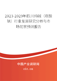 2023-2029年四川純堿（碳酸鈉）行業(yè)發(fā)展研究分析與市場前景預測報告