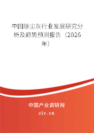 中國除塵灰行業(yè)發(fā)展研究分析及趨勢預(yù)測報告（2026年）