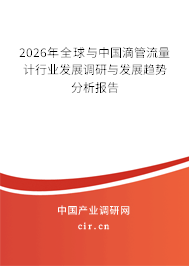 2026年全球與中國(guó)滴管流量計(jì)行業(yè)發(fā)展調(diào)研與發(fā)展趨勢(shì)分析報(bào)告 2026年全球與中國(guó)滴管流量計(jì)行業(yè)發(fā)展調(diào)研與發(fā)展趨勢(shì)分析報(bào)告