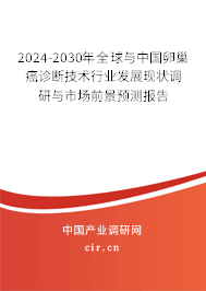 2024-2030年全球與中國卵巢癌診斷技術(shù)行業(yè)發(fā)展現(xiàn)狀調(diào)研與市場前景預(yù)測報告 2024-2030年全球與中國卵巢癌診斷技術(shù)行業(yè)發(fā)展現(xiàn)狀調(diào)研與市場前景預(yù)測報告