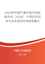 2025年中國汽車高級駕駛輔助系統(tǒng)（ADAS）市場現(xiàn)狀調(diào)查與未來發(fā)展前景趨勢報告