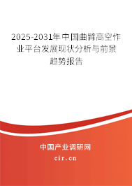 2025-2031年中國(guó)曲臂高空作業(yè)平臺(tái)發(fā)展現(xiàn)狀分析與前景趨勢(shì)報(bào)告