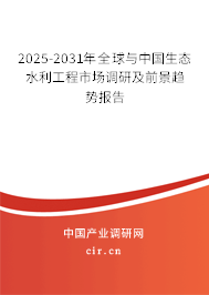 2025-2031年全球與中國生態(tài)水利工程市場調(diào)研及前景趨勢報告