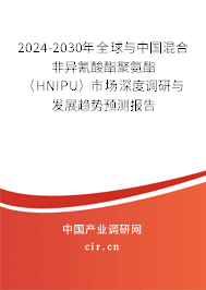 2024-2030年全球與中國(guó)混合非異氰酸酯聚氨酯（HNIPU）市場(chǎng)深度調(diào)研與發(fā)展趨勢(shì)預(yù)測(cè)報(bào)告