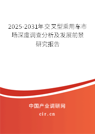 2025-2031年交叉型乘用車市場(chǎng)深度調(diào)查分析及發(fā)展前景研究報(bào)告