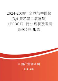 2024-2030年全球與中國(guó)聚（3,4-亞乙基二氧噻吩）（PEDOT）行業(yè)現(xiàn)狀及發(fā)展趨勢(shì)分析報(bào)告