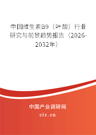 中國(guó)維生素B9（葉酸）行業(yè)研究與前景趨勢(shì)報(bào)告（2026-2032年）