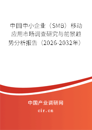 中國中小企業(yè)(SMB)移動應(yīng)用市場調(diào)查研究與前景趨勢分析報告(2026-2032年) 中國中小企業(yè)(SMB)移動應(yīng)用市場調(diào)查研究與前景趨勢分析報告(2026-2032年)