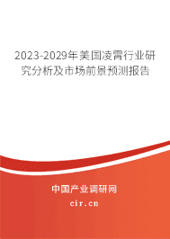 2023-2029年美國(guó)凌霄行業(yè)研究分析及市場(chǎng)前景預(yù)測(cè)報(bào)告