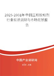 2025-2031年中國工程膠粘劑行業(yè)現(xiàn)狀調(diào)研與市場前景報(bào)告