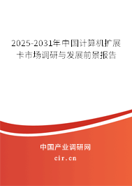 2025-2031年中國計(jì)算機(jī)擴(kuò)展卡市場調(diào)研與發(fā)展前景報告