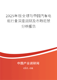 2025年版全球與中國(guó)汽車電瓶行業(yè)深度調(diào)研及市場(chǎng)前景分析報(bào)告 2025年版全球與中國(guó)汽車電瓶行業(yè)深度調(diào)研及市場(chǎng)前景分析報(bào)告