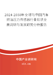 2024-2030年全球與中國(guó)汽車燃油壓力傳感器行業(yè)現(xiàn)狀全面調(diào)研與發(fā)展趨勢(shì)分析報(bào)告