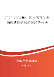 2026-2032年中國(guó)水壓開(kāi)關(guān)市場(chǎng)現(xiàn)狀調(diào)研與前景趨勢(shì)分析