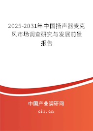 2025-2031年中國揚(yáng)聲器麥克風(fēng)市場調(diào)查研究與發(fā)展前景報告