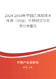 2024-2030年中國乙烯基降冰片烯（VNB）市場研究與前景分析報(bào)告