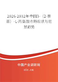 2026-2032年中國3-（2-萘基）-L-丙氨酸市場現(xiàn)狀與前景趨勢