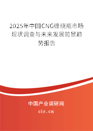 2025年中國CNG纏繞瓶市場現(xiàn)狀調(diào)查與未來發(fā)展前景趨勢報告