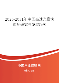 2025-2031年中國高速光模塊市場研究與發(fā)展趨勢