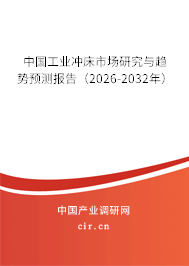 中國工業(yè)沖床市場研究與趨勢預測報告(2024-2030年) 中國工業(yè)沖床市場研究與趨勢預測報告(2024-2030年)