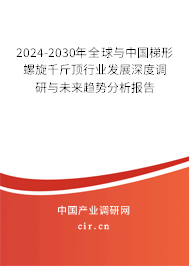 2024-2030年全球與中國梯形螺旋千斤頂行業(yè)發(fā)展深度調研與未來趨勢分析報告
