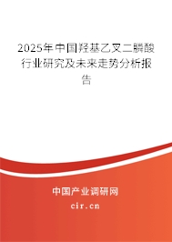 2025年中國羥基乙叉二膦酸行業(yè)研究及未來走勢分析報告