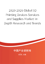 2020-2026 Global 3D Printing Devices Services and Supplies Market In-Depth Research and Trends Forecast Report