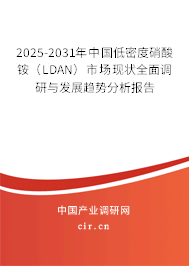 2025-2031年中國低密度硝酸銨（LDAN）市場現(xiàn)狀全面調(diào)研與發(fā)展趨勢分析報(bào)告