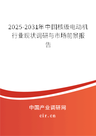 2025-2031年中國核級電動(dòng)機(jī)行業(yè)現(xiàn)狀調(diào)研與市場前景報(bào)告
