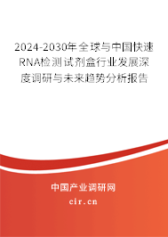 2024-2030年全球與中國(guó)快速RNA檢測(cè)試劑盒行業(yè)發(fā)展深度調(diào)研與未來(lái)趨勢(shì)分析報(bào)告 2024-2030年全球與中國(guó)快速RNA檢測(cè)試劑盒行業(yè)發(fā)展深度調(diào)研與未來(lái)趨勢(shì)分析報(bào)告