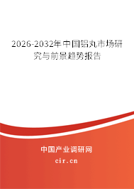 2026-2032年中國鋁丸市場研究與前景趨勢報(bào)告