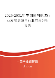 2025-2031年中國(guó)磨削鋼球行業(yè)發(fā)展調(diào)研與行業(yè)前景分析報(bào)告 2025-2031年中國(guó)磨削鋼球行業(yè)發(fā)展調(diào)研與行業(yè)前景分析報(bào)告