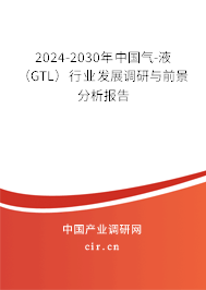 2024-2030年中國氣-液（GTL）行業(yè)發(fā)展調(diào)研與前景分析報(bào)告