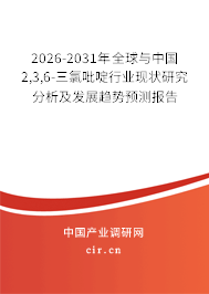 2026-2031年全球與中國(guó)2,3,6-三氯吡啶行業(yè)現(xiàn)狀研究分析及發(fā)展趨勢(shì)預(yù)測(cè)報(bào)告