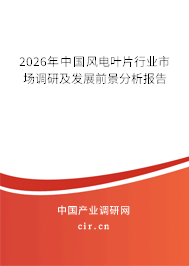 2026年中國風(fēng)電葉片行業(yè)市場調(diào)研及發(fā)展前景分析報(bào)告 2026年中國風(fēng)電葉片行業(yè)市場調(diào)研及發(fā)展前景分析報(bào)告