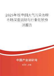2025年版中國(guó)大氣污染治理市場(chǎng)深度調(diào)研與行業(yè)前景預(yù)測(cè)報(bào)告