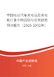 中國電動汽車充電站及充電樁行業(yè)市場調(diào)研與前景趨勢預(yù)測報(bào)告（2026-2032年）
