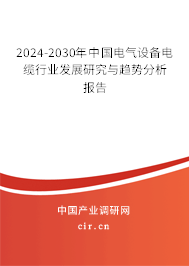 2024-2030年中國電氣設備電纜行業(yè)發(fā)展研究與趨勢分析報告