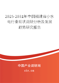 2025-2031年中國(guó)福建省小水電行業(yè)現(xiàn)狀調(diào)研分析及發(fā)展趨勢(shì)研究報(bào)告 2025-2031年中國(guó)福建省小水電行業(yè)現(xiàn)狀調(diào)研分析及發(fā)展趨勢(shì)研究報(bào)告