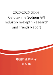 2020-2026 Global Cefotaxime Sodium API Industry In-Depth Research and Trends Report 2020-2026 Global Cefotaxime Sodium API Industry In-Depth Research and Trends Report