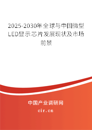 2025-2030年全球與中國微型LED顯示芯片發(fā)展現(xiàn)狀及市場前景