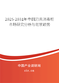 2025-2031年中國(guó)刀具消毒柜市場(chǎng)研究分析與前景趨勢(shì)
