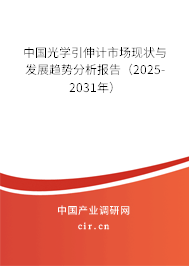 中國光學引伸計市場現(xiàn)狀與發(fā)展趨勢分析報告(2025-2031年) 中國光學引伸計市場現(xiàn)狀與發(fā)展趨勢分析報告(2025-2031年)