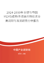 2024-2030年全球與中國MEMS磁場傳感器市場現(xiàn)狀全面調(diào)研與發(fā)展趨勢分析報告